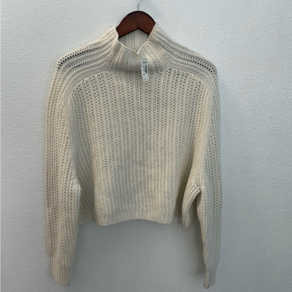 NWT Madewell pullover Cream Sweater size S - Picture 1 of 3
